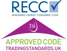 RECC Renewable Energy Consumer Code and CTSI Approved Code logos
